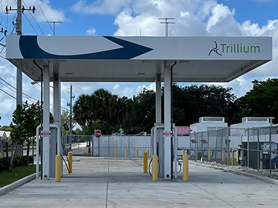 Trillium Canopy with four gas lanes. 